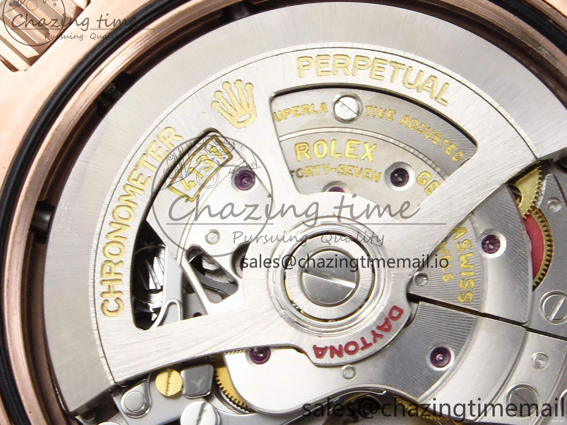 MiroTime 0215 EyeCatching Daytona 126505 QF 1:1 Best Edition Black RG Diamonds Dial on RG Braclet SH4131 V 715